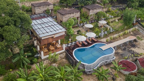 Staff, Bird's eye view, Summer, Pool view, Family