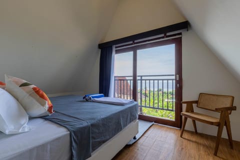 Bed, Natural landscape, View (from property/room), Photo of the whole room, Bedroom, Sea view