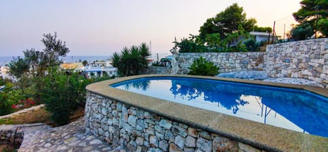 Pool view, Swimming pool, Sunset