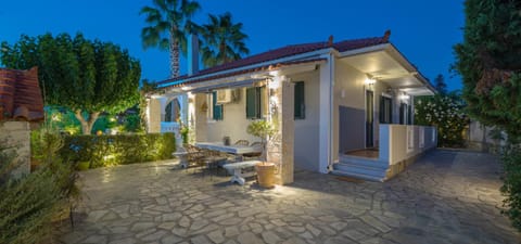 Property building, Night, Garden, Garden view