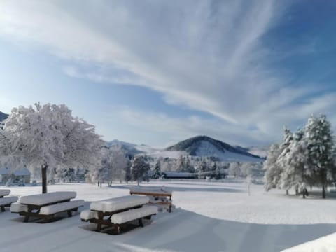 Natural landscape, Winter, Mountain view