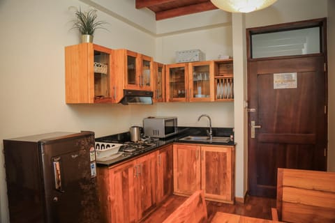 Kitchen or kitchenette, minibar