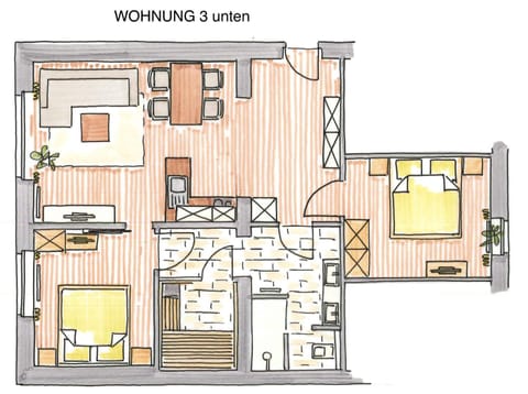 Altstadt Wohnung 3 "Memmert" Condominio in Borkum