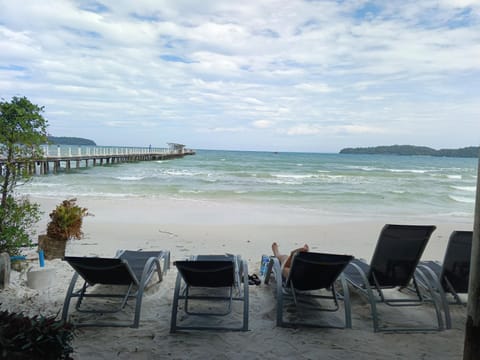 Day, Natural landscape, Beach, Sea view, sunbed