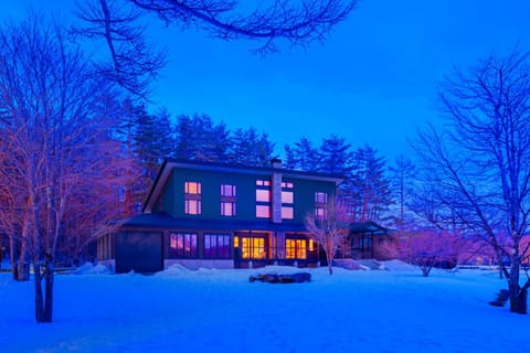 Property building, Night, Natural landscape, Winter