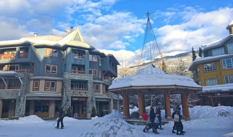 Property building, Neighbourhood, Winter, Mountain view