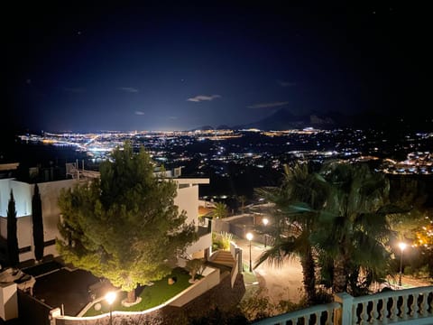 Night, View (from property/room), City view, Mountain view, Sea view