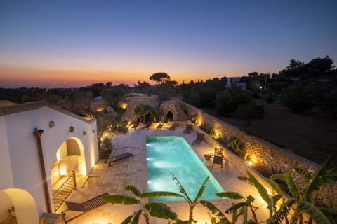 Pool view, Sunset