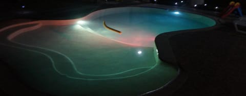 Night, Swimming pool