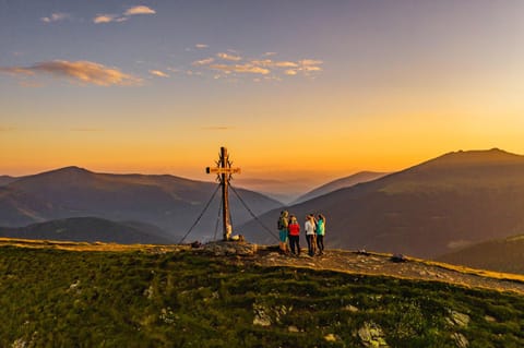 Natural landscape, Hiking, Sunrise