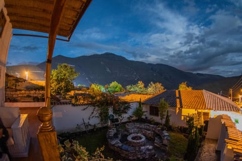 Night, Natural landscape, Garden, Balcony/Terrace, Mountain view