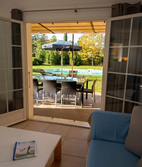 Patio, Living room, Swimming pool, Swimming pool