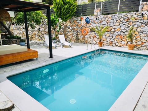 Patio, Day, Summer, Pool view, Swimming pool, sunbed