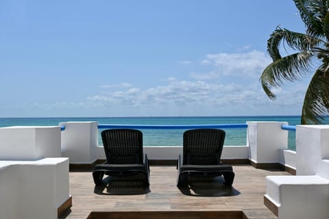 Day, Beach, Sea view, sunbed