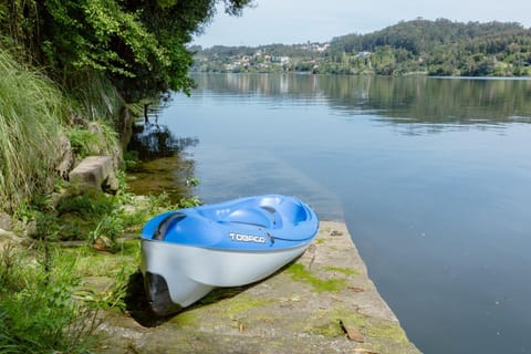 Natural landscape, Canoeing, River view