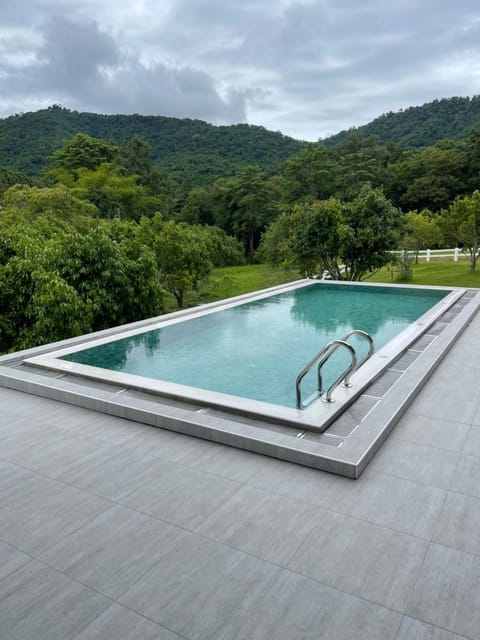 Natural landscape, Mountain view, Swimming pool