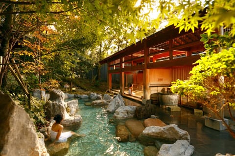 Hot Spring Bath, Open Air Bath, Public Bath