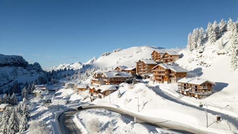 Property building, Winter, Mountain view