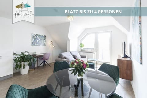 Semper Suite No2 - Ruhige 2 Zi FeWo 1-4 Pers mit Küche, Duschbad, Balkon und Parkplatz in Hofgartennähe Condo in Bayreuth