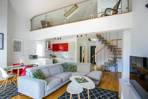 Kitchen or kitchenette, Living room, Dining area