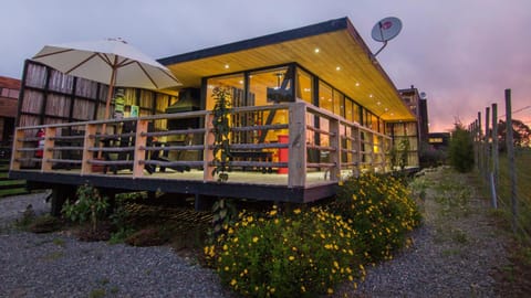 Property building, Garden, Garden view, Sunset