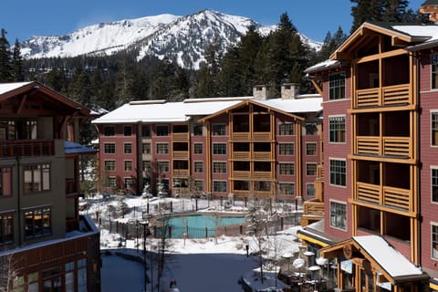 Bird's eye view, Winter, Swimming pool, Swimming pool