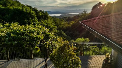 Facade/entrance, Summer, Garden view, Lake view, Mountain view, Sunset