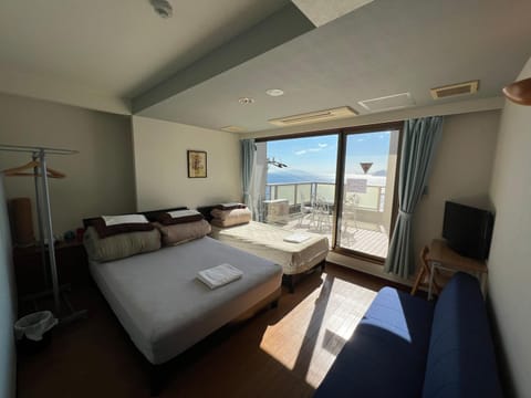 Natural landscape, Bedroom, Sea view