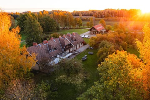 Property building, Day, Natural landscape, Bird's eye view, Garden, Garden view, Sunset, Inner courtyard view