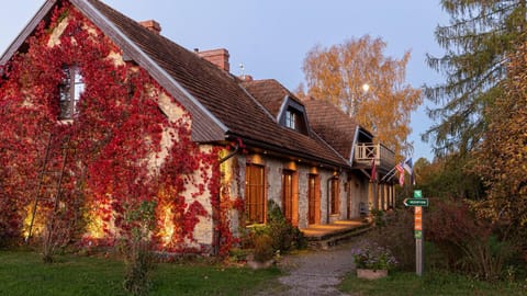 Property building, Facade/entrance, Night, Autumn, Sunset