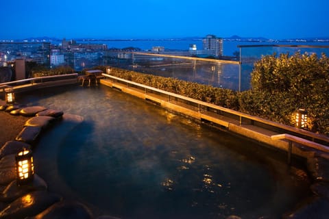 Night, Hot Spring Bath, Open Air Bath