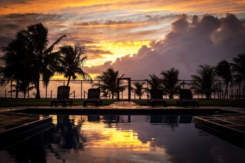 Pool view, Sea view, Swimming pool, Sunrise