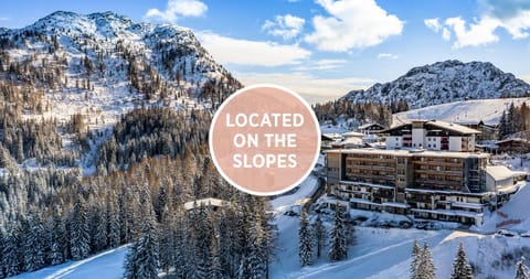 Property building, Natural landscape, Winter, Ski School, Skiing, Mountain view