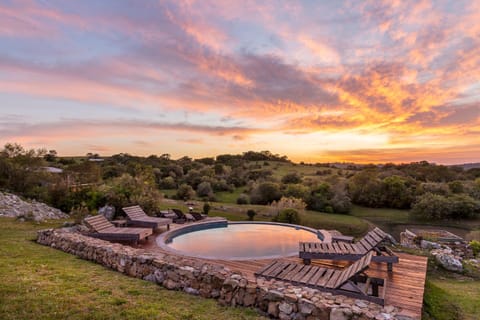 Swimming pool, Sunset