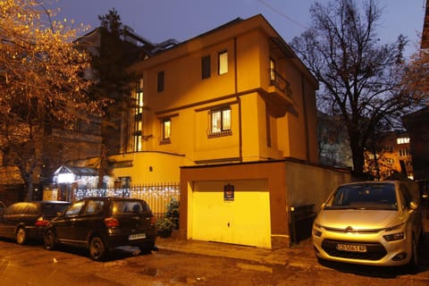 Facade/entrance, Autumn, Street view, Sunset