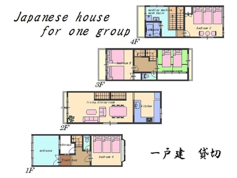 Nao's Guesthouse 2 一軒家貸切 Casa in Osaka