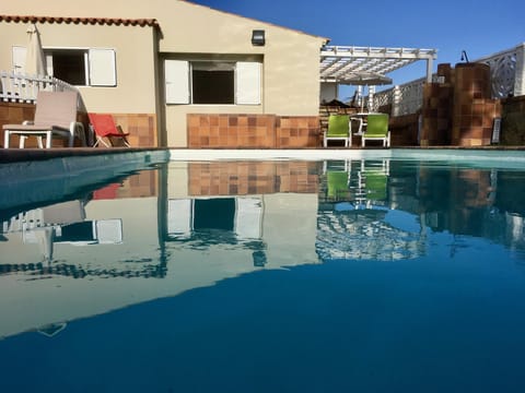 Pool view, Swimming pool, Sunset