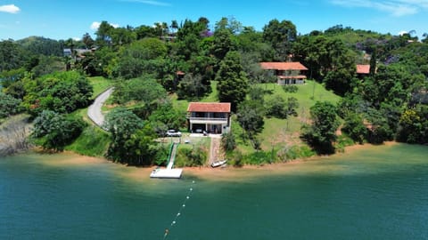 Property building, Natural landscape, Bird's eye view, Lake view