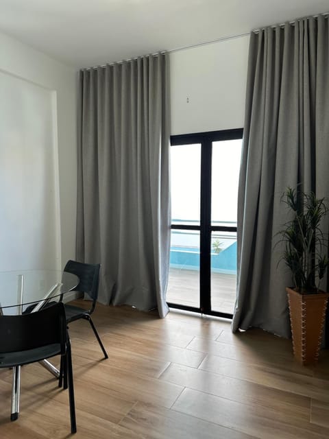 Living room, Seating area, Pool view