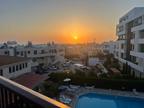 1st Class Location with Sea&Pool View Apartment in Paphos