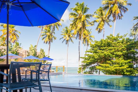 Day, Natural landscape, Dining area, Pool view, Sea view, Swimming pool