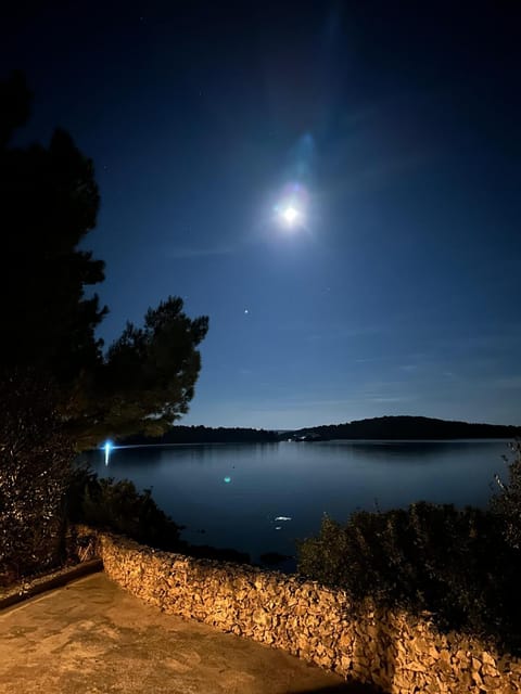 Night, Natural landscape, Sea view