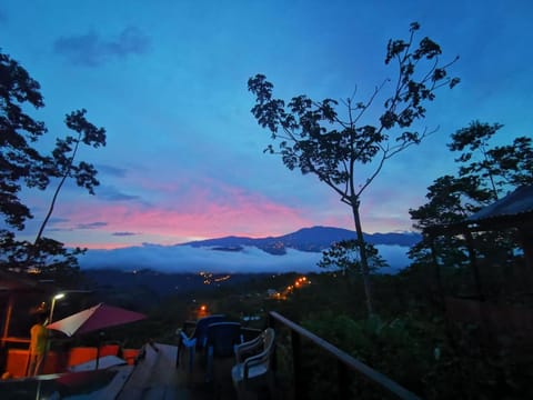 Nearby landmark, Natural landscape, Swimming pool, Sunset