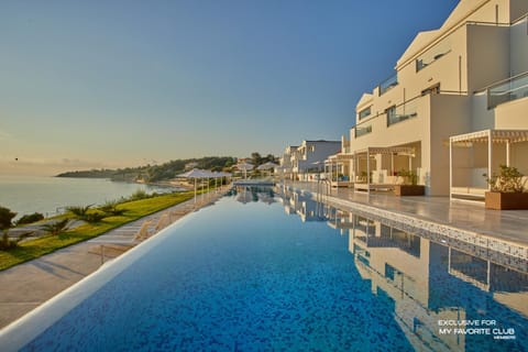 Property building, Pool view, Sea view, Swimming pool