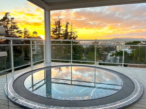 Hot Tub, Sunset