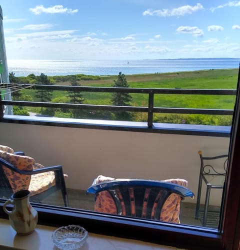 Balcony/Terrace, Dining area, Beach, Sea view