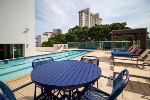 Pool view, Swimming pool, sunbed