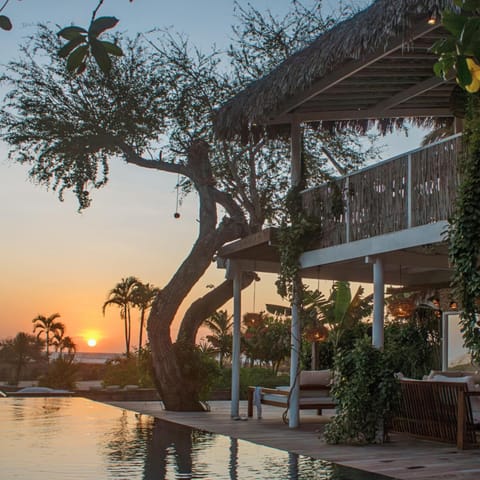 Sea view, Swimming pool, Sunset