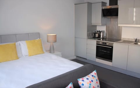 Cotels at The HUB Serviced Apartments, Superfast Broadband, Central Location, Free Parking Condo in Milton Keynes