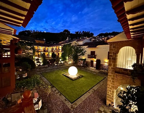 Patio, Night, Garden view